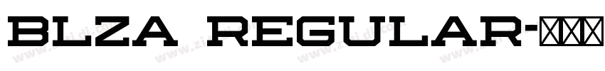Blza Regular字体转换